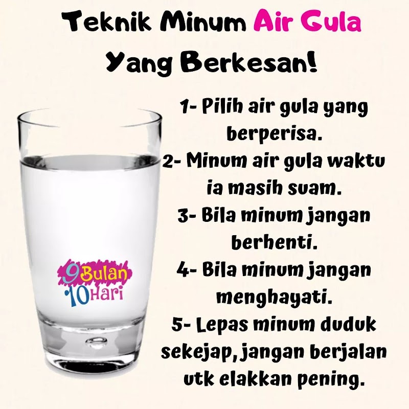 5 Teknik Minum Air Gula Yang Berkesan