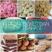 10 Resipi Biskut dan Kek Guna 3 Bahan Untuk Juadah Hari Raya