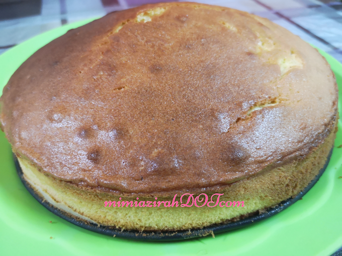 Kek Butter Hasil Air Tangan Anak yang Gebu Lembut Mudah Disediakan